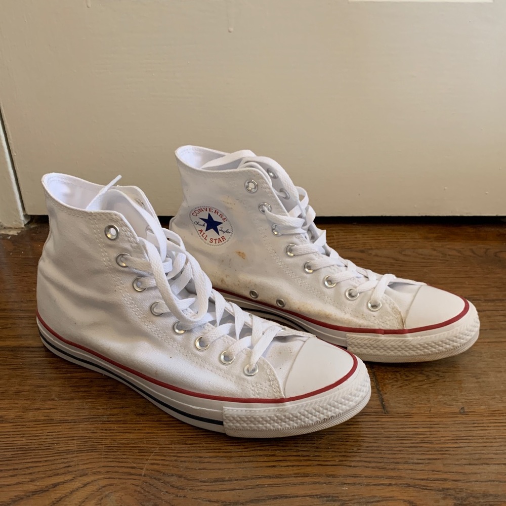White Hi-Top Converse Sneakers